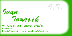 ivan tomasik business card